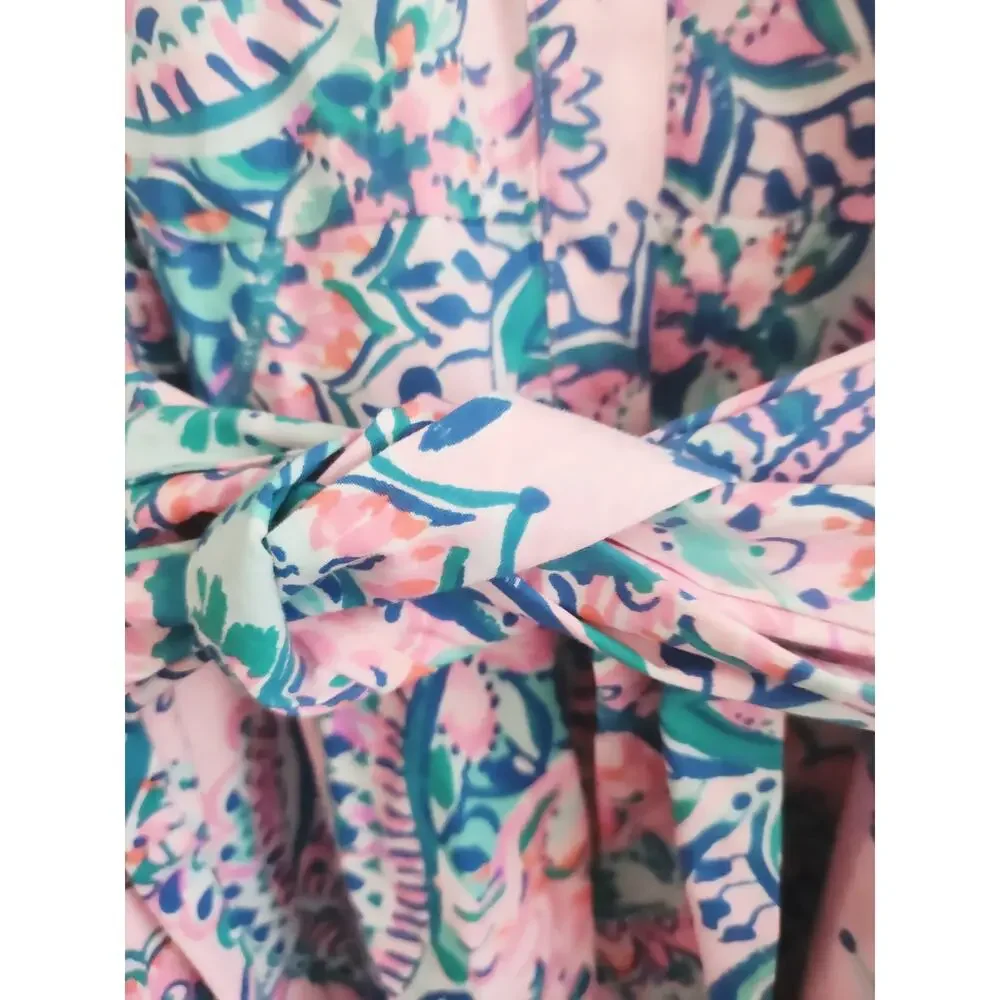16 Lilly Pultizer maxi shirt dress - Picture 4 of 6